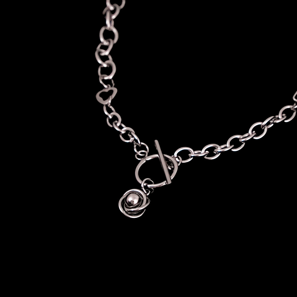 Circling Rose Necklace