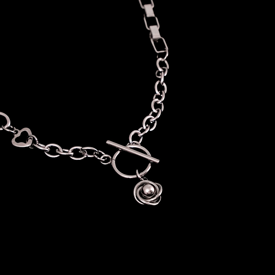 Circling Rose Necklace