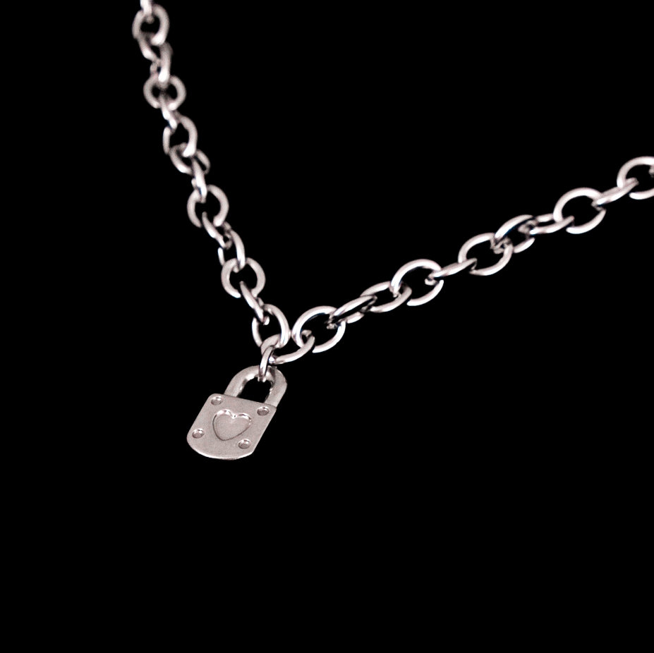 Mini Lock Heart Necklace