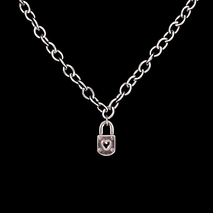 Mini Lock Heart Necklace