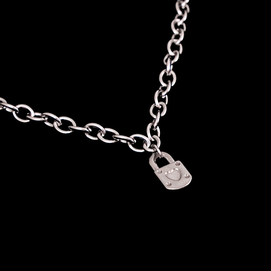 Mini Lock Heart Necklace